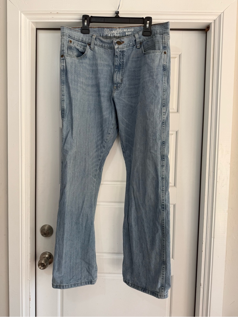 Wrangler Light Blue Bootcut Jeans for Men